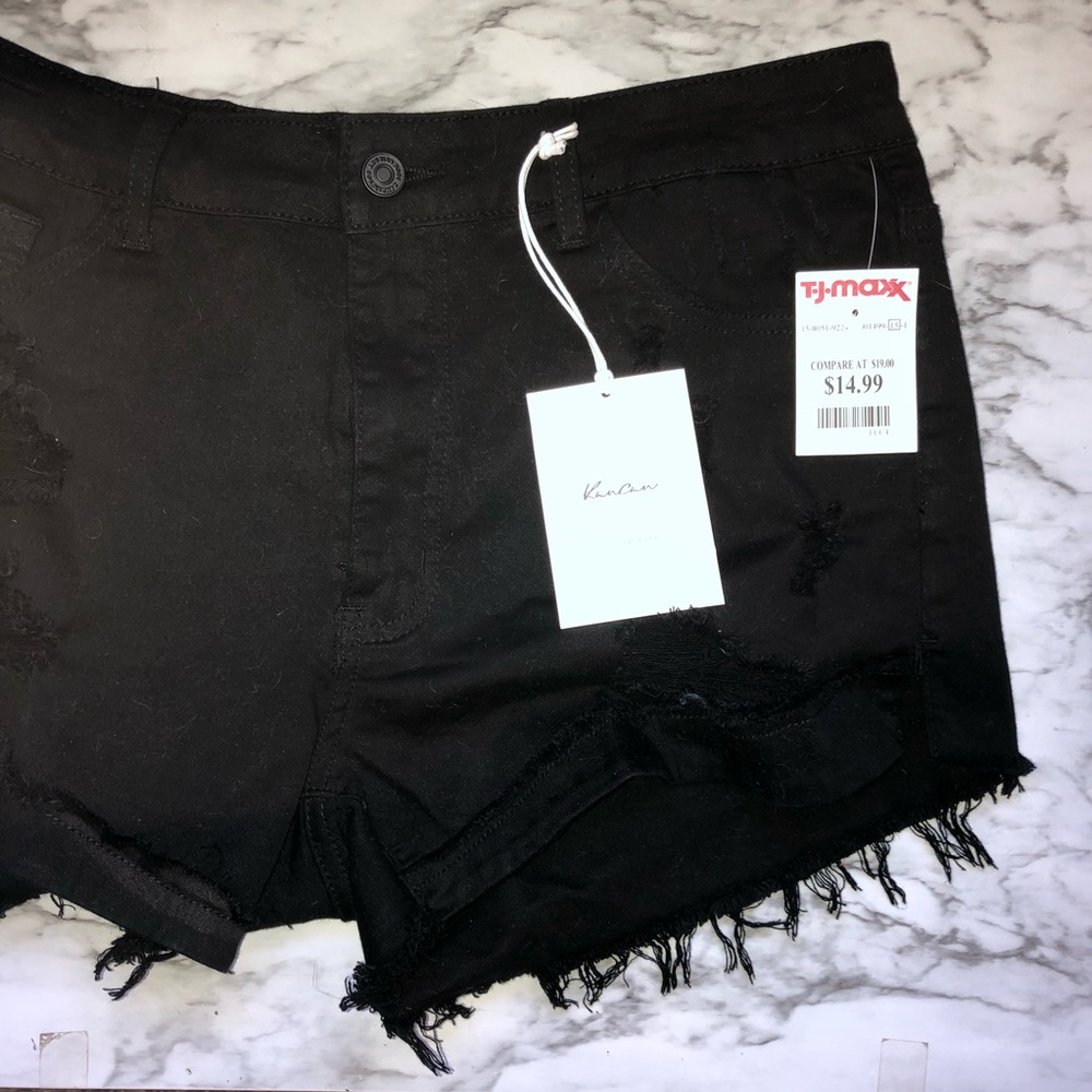 Distressed Jean Shorts